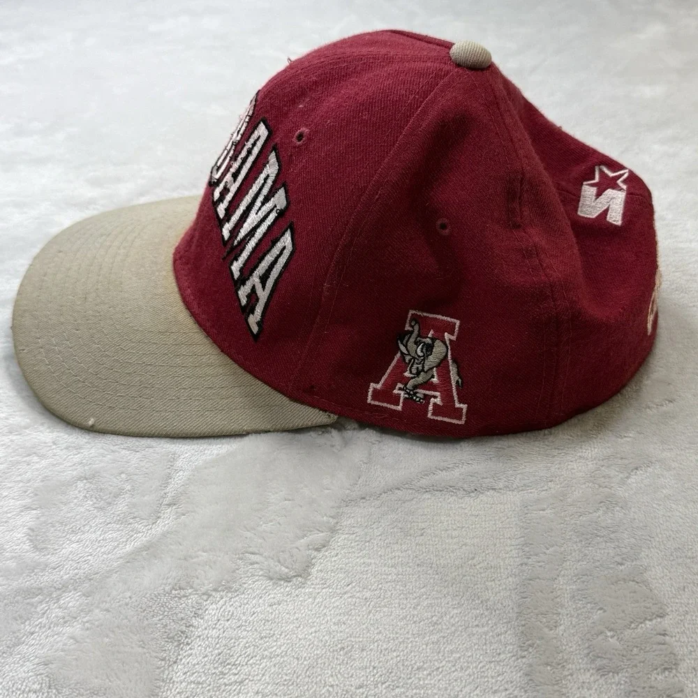 Vintage Alabama Crimson Tide‎ Starter Wool Snapback Hat Cap 7 3/8 USA Green Bill